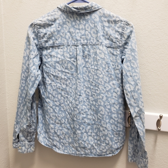 Cherokee XL 14/16 Animal Print Denim Shirt - Picture 5 of 8